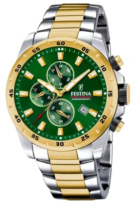 Festina Unisex-Erwachsene Analog Quarz Uhr mit Edelstahl Armband F20562/3