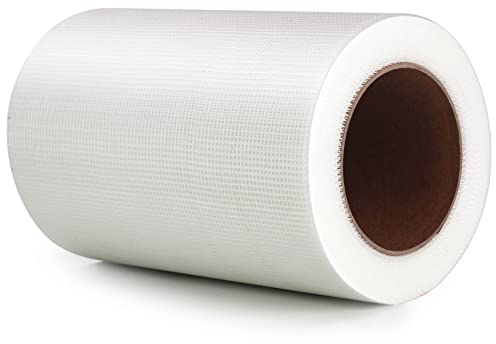 LLPT Selbstklebend Gewebeband Glasfaser-Gewebe 20 cm x 30 m Industriequalität Extra Stärke 200g Fasergewebe Schwere Reparaturband für Nahtflicken Wandriss Nahtreparatur Farbe Weiß (DRF810)