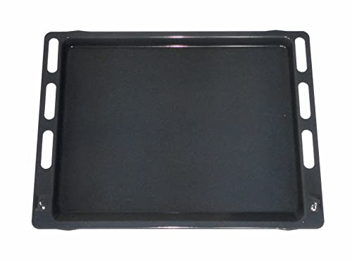 Franza - Leccarda teglia vassoio per Whirlpool Hotpoint Ariston Franke 477 x 365 mm. colore grigio per forno C00511979-481011091369 - LC001 - Prodotto originale