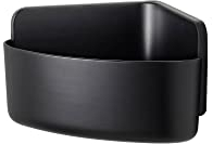 tesa Lavaa Eck-Duschkorb S, schwarz matt - Duschablage zur Wandmontage ohne Bohren, inkl. tesa Powerstrips Waterproof Strips XL - 175 mm x 120 mm x 175 mm