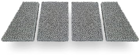 Feuerfest 123 - Feinstaubfilter Kaminofen 547x213x25 mm, Kompatibel mit Hark, 4-teilig, Feinstaub Rußfilter zum nachrüsten Kamine & Öfen, hitzebeständig bis 1.650 °C