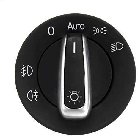 ZIxmix Car Headlight Switch Auto Auto Scheinwerfer Sensor Scheinwerfer Knopf Schalter Steuermodul/Fit for VW T5 T5.1/Fit for Transporter 2003-2015 Headlight Switch