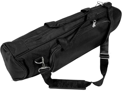 Stoßfeste Trompetentasche für Kleine Trompete, Tragbar Schwarz | Inklusive Stimmwerkzeug, Oxford Cloth mit Baumwolle, für Unterwegs, Jederzeit und Überall