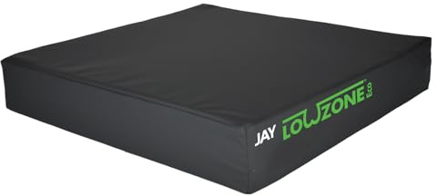 Helping Hand Company Lowzone ECO Memory Foam Pressure Relieving Cushion. Low Risk with Wipeable Cover for Elderly, Pressure Sore Relief, Tailbone Pain Relief Cushion, Bed Sores (16 x 16)