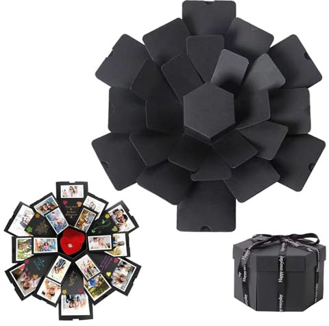 Explosion Box Creativo DIY Album Scatola a Sorpresa Scatola Foto Regalo per Anniversario, San Valentino,Compleanno, Matrimoni