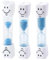 ZWWOGE 3 pcs Relojes Arena para Cepillarse Los Dientes para Niños, Temporizador para Cepillarse Los Dientes, Relojes de Arena Divertidos de 1 Minuto, 3 Minutos y 5 Minutos (Azul)