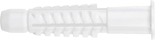 TOX Allzweckdübel mit Kragen Deco 6 x 41 mm in Runddose M, Dübel für fast alle Baustoffe, 100 Stück, 016260041