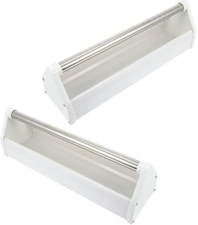 JOINPAYA Lot de 2 Mangeoires à Pigeons en Plastique Résistant et Acier Inoxydable, 40 Cm, Bassin d'alimentation pour Oiseaux, Usage Extérieur, Compatibles Petits Oiseaux et Perroquets