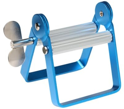 Fenteer Presse-tube Métal Presseur Rouleau Manuel Extracteur Multifonction Extrudeur Acier Inoxydable Convient Salon Beauté Maison, Bleu