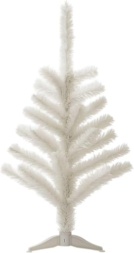 Künstlicher Weihnachtsbaum Weiß 30 cm – Deko Tannenbaum Weihnachten mit stabilem Standfuß – Nadelt Nicht, ideal für Tisch & Fensterbank