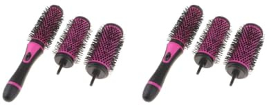 Juego de 2 cepillos redondos desmontables para el cabello, rodillo de pelo profesional