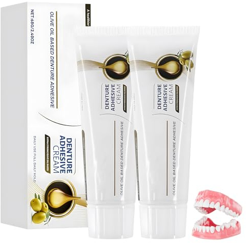 2 Pièces Adhésif Thermoplastique Pour Prothèses Dentaires Colle Dentaire Extra Forte Adhésif Pour Prothèses Dentaires Colle Appareil Dentaire 68G Doux Confortable Longue Duré Convient Personnes Âgées