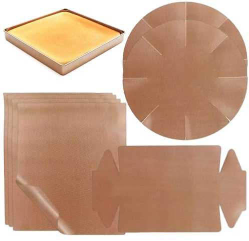 Carta da forno, riutilizzabile, antiaderente, adatta per alimenti, per friggitrice ad aria calda, per friggitrice, forno a microonde, per friggere, per friggere, campeggio, giardino, ristorante