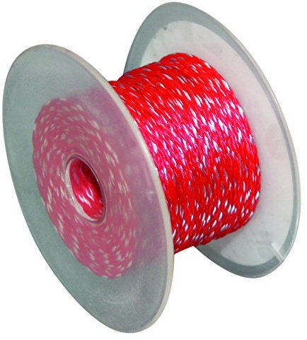 HSI Cordones Bobinas de albañil con 50 m Nylon 1,7 mm, 12 Unidades, Color Rojo, 325880.0