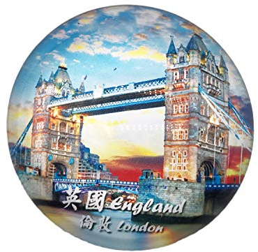 3D London UK Kühlschrank Kühlschrankmagnet Kristallglas Magnet Tourist Travel Souvenir Sammlung Geschenk Magnetische Aufkleber Home Küche Dekoration