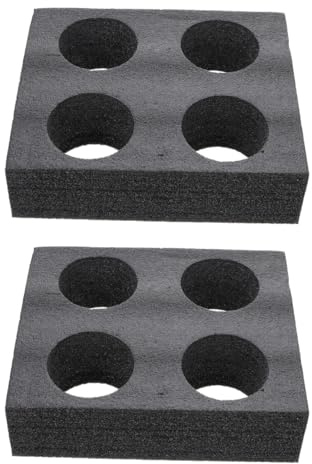 Housoutil Tragbarer Schaumstoff Tassenhalter Mit 4 Löchern Für Kaffee Tee Und Getränke Stabiler Getränketräger Für Auto Camping Und Takeaway 24X8X2.6 Zoll