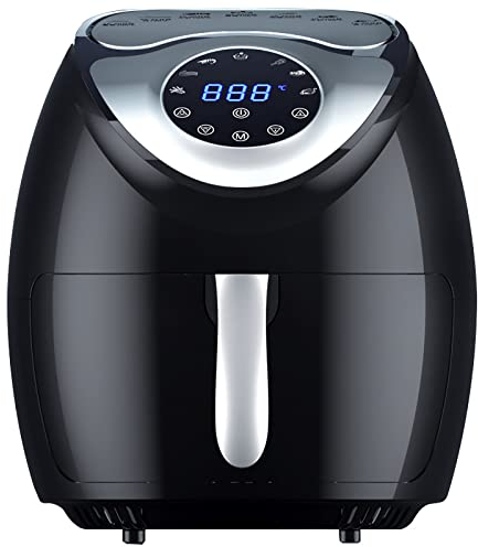 YHQKJ Freidora de Aire 8L 1800W Cocina Saludable Antiadherente, fácil de Usar y Control de Temperatura Ajustable, Cocina sin Aceite para Horno, Cesta Apta para lavavajillas (8l) Needed
