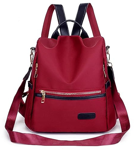 Mochilas Mujer Casual, Bolso Ordenador Mochila Viaje Antirrobo Bandolera Impermeable Bolsos Playa Nylon Lona, Bolsa Trabajo Mano Bolsos Oxford Tela Urbanas Backpack de Moda Deporte Pequeña