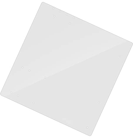 Yctze Open Frame Transparent Acrylic DIY Stand for M-ATX Motherboard, Overlock Computer Case with Micro-ATX Tray and Mount, Perfect for Desktops and Peripherals