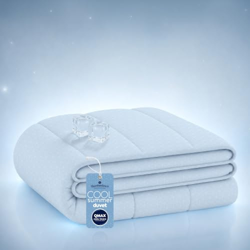 Slumberdown Cool Summer King Size Duvet - Cooling Blanket for Hot Sleepers & Night Sweats, Lightweight Thin Coverless Duvet to Keep You Cool - Soft & Breathable, Hypoallergenic, Washable (225 x 220cm)