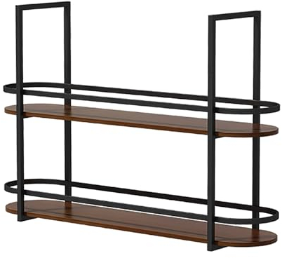 Deckenregal – an Der Decke Hängendes Weinregal, Barschrank aus Metall, Weinschrank zur Wandmontage, Wine Rack für die Präsentation von Spirituosenflaschen, für Bar, Café ( Color : Black , Size : DOUBL