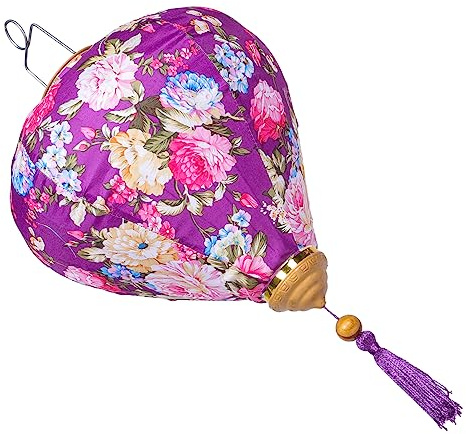 SEWOART Vintage Blumen Hängelaterne Japanische Laterne Mit Blumenmuster Für Garten Party Festival Dekoration 12 Zoll