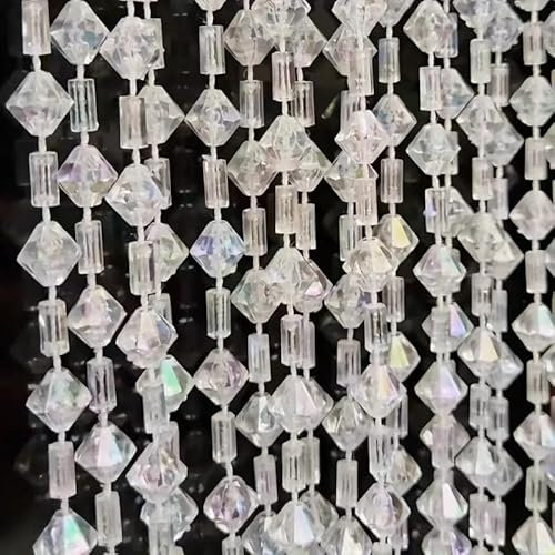 ave split Beaded Curtain Doorways Acrylic Hanging Door Beads String Curtains Tassel Room Divider Screen Decor for Doorway Window Living Room Wedding 046j (100x185cm/39x72.8inch)