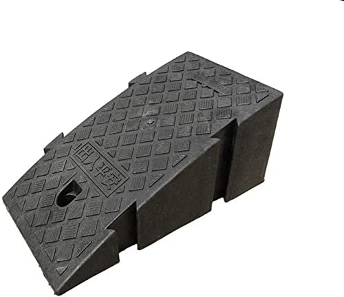 Rampe Auffahrtrampe Tragbare Rampe Trolley Schrägpolster Spleißen Dreieck Rampen Motorrad Auffahrt Rampen mit Spleißschnalle Sichere Bergauf-Pad Garage Schwelle Bordsteinrampe (Schwarz, 25 x 40 x 16