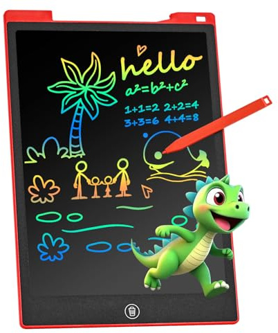 Reisespiele ab 3 4 5 6 7 8 Jahre,PINKCAT Kinderspielzeug Maltafel Zaubertafel 12 Zoll Mädchen Geschenke 1 2 3 4 5 6 7 Jahre Jungen Zeichentablett Mal Tablet Kinder LCD Schreibtafel