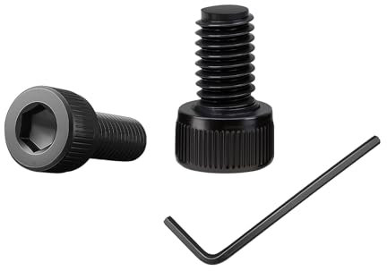 Lot de 100 vis M3 x 4, à tête cylindrique avec six pans creux, vis à tête cylindrique avec 1 clé à six pans creux, filetage complet en acier au carbone (noires), pour éléments de fixation (M3