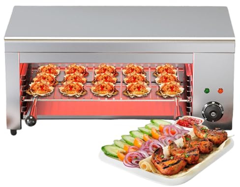 Wall-mounted Salamander Broiler, 2000W Electric Cheese Melter Toaster, Salamander Broiler Countertop Grill Raclette Cheese Melter for Melt Cheese Sandwiches Steaks