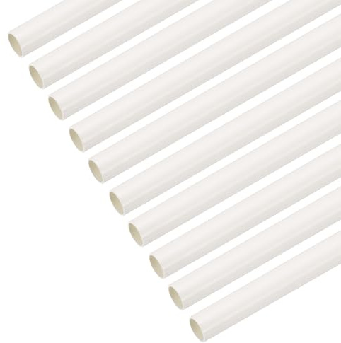 QUARKZMAN PVC-Leitungsschutzrohr 0.5m/20 Länge 16mm Außendurchmesser Kabelkanal Weiß Gerades Rohr Für Elektroinstallation Packung Mit 10