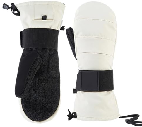 Yonuaret Winter Handschuhe,Touchscreen Fahrhandschuhe - Mit Handgelenkschutz Und Fleecegefüttert Snowboardhandschuhe - Für Herren Motorrad Und Ski Schnee Radfahren Snowboarding