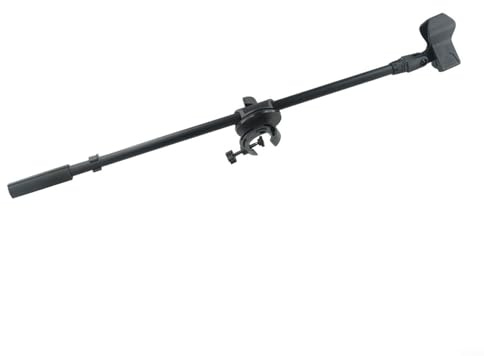 Rotating Microphone Stand Boom Arm With Mic Clip And Phone Holder Extension Bracket 55CM Suitable For Various Tube Diameters And Microphones(Mic Clip B)