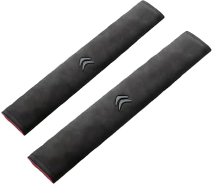 DUCHSAN 2Pcs Cuscinetto Cintura di Sicurezza Dell'auto per Citroen C4 C-Quatre 2009-2012, Cotone Minky Cinture Copri Seggiolino Protezione,Lavabile
