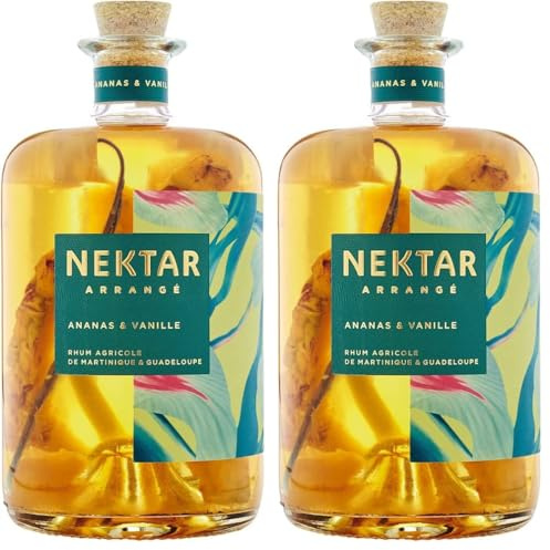 Nektar Ananas-Vanille Rhum Arrangé 28° 70 cl (Lot de 2)