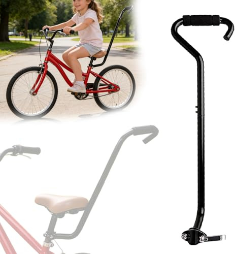 Fahrrad Training Schubstange, Schiebestange Für Kinderfahrrad 70cm, Ergonomische Universal Kinderrad Schiebehilfe,Praktischer Stabile Fahrrad Trainingsgriff Für Fahranfänger Zum Gleichgewichtstraining