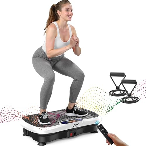 AXV Piastra vibrante per fitness, macchina per esercizi, vibrante, agitazione, per tutto il corpo, supporto vibrante, tavola da scuotere, per perdita di peso, bruciagrassi per palestra, casa, ufficio