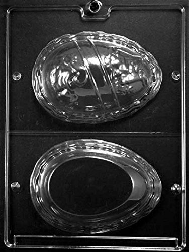 Grandmama's Goodies E070 Large Name Egg Chocolate Candy Soap Mold with Exclusive Molding Instructions