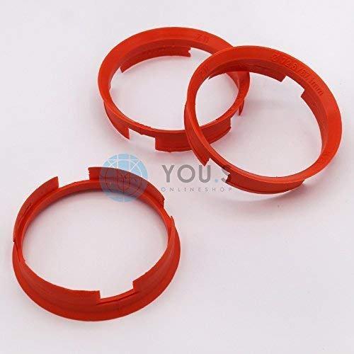 3 x ZENTRIERRINGE DISTANZRING für ALUFELGEN Z11A 72,6-67,1 mm Brock, Keskin, Tuning, Motec, Oxigin, RC, Tomason, Wheelworld, Advanti