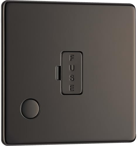 BG Electrical Screwless Flat Plate Fused Connection Unit with Cable Outlet