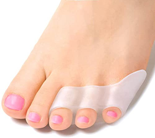 2 x Silikon Zehenspreizer Kleiner Zeh Zehenkorrektur Ballenschutz Hallux Valgus
