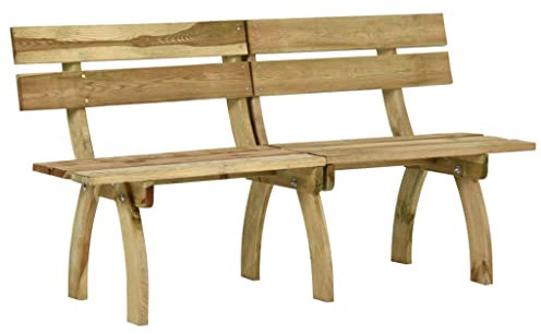 INLIFE Gartenbank 160 cm Imprägniertes Kiefernholz-8401