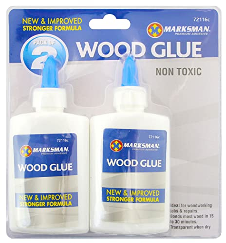 2 X 2Pc Wood Glue Bottles - Adhesive Strong Non-Toxic Woodworking Diy Repair | Pack Of 4 | Arts, Crafts & Diy-Transparent, Fast Drying Multi Purpose Projects
