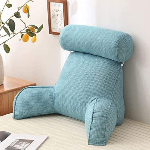 FEAW Lesekissen mit Armlehnen,Rückenstütze ​Kopfkissen,Bequemes Kissen,für Lesen,Arbeiten,und Spielen auf dem Bett,Sofa,oder Couch