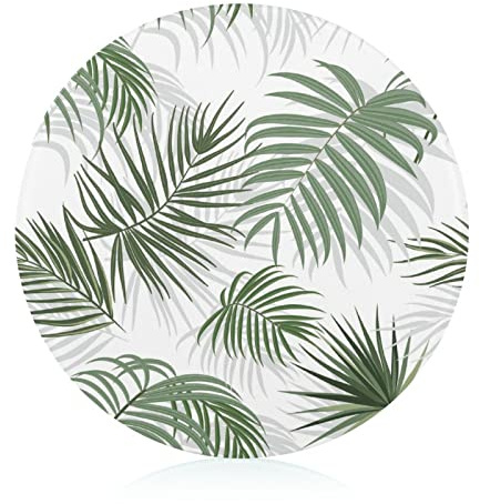 Planche à découper ronde en verre résistant aux rayures pour cuisine 20 cm