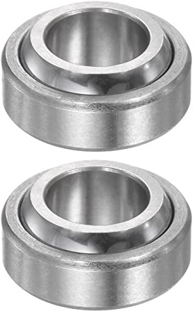 sourcing map 2Stk GE10C Sphärisch Schlicht Lager 10mmx19mmx9mm Versiegelt Sphärisch Radiales Kugellager