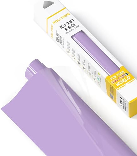POLI-FLEX® TURBO® - Lámina de transferencia para textil - Lámina flexible para planchar, lámina de plóter para camisetas DIY, Violeta mate, 30,5 cm x 122 cm