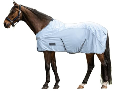 Waldhausen Regen-Fliegendecke Protect, hellblau/Nachtblau, 115 cm