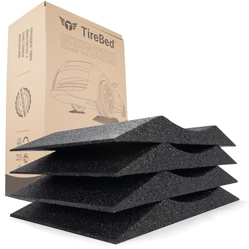 TopRubber ® 4X Reifenschuh 400er Set in schwarz Reifenschoner aus Gummigranulat